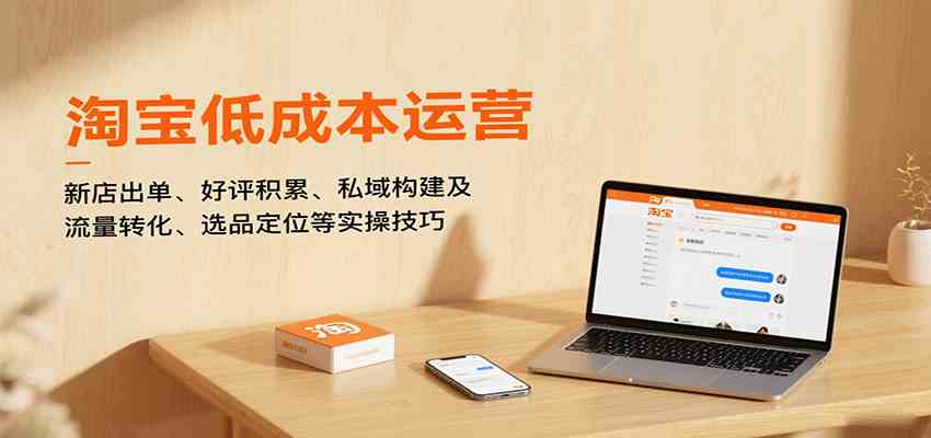 淘宝低成本运营，新店出单、好评积累、私域构建及流量转化、选品定位等实操技巧-皓哥创业笔记