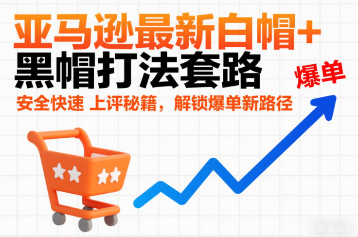 亚马逊最新白帽+黑帽打法套路，安全快速上评秘籍，解锁爆单新路径-皓哥创业笔记