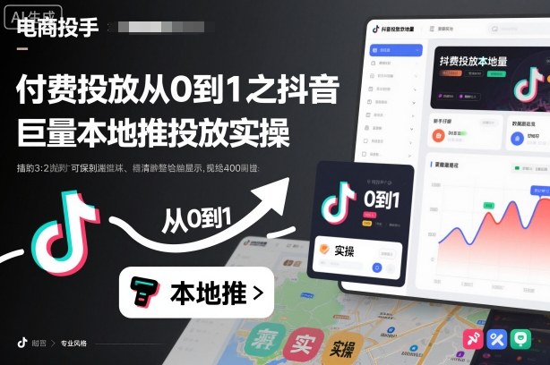 付费投放从0到1之抖音巨量本地推投放实操-皓哥创业笔记