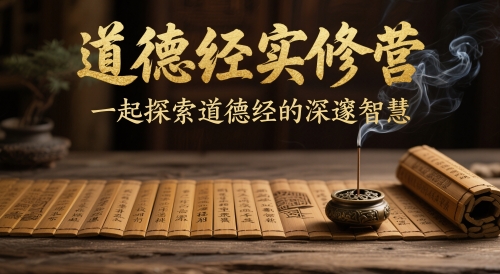 道德经实修营，一起探索道德经的深邃智慧-皓哥创业笔记