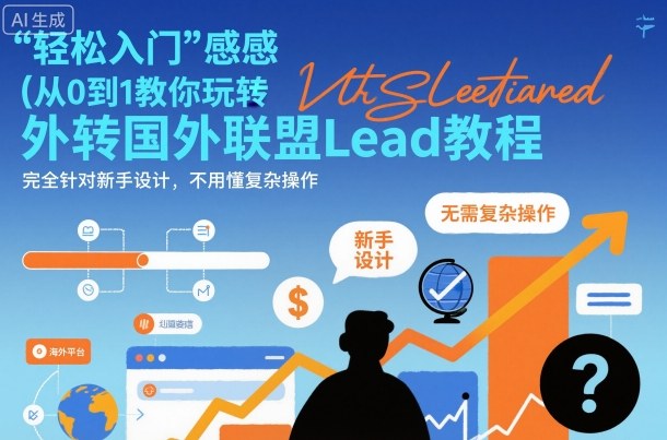 国外联盟賺美刀项目，从0到1教你玩转国外联盟Lead教程，纯新手可操作性100%-皓哥创业笔记