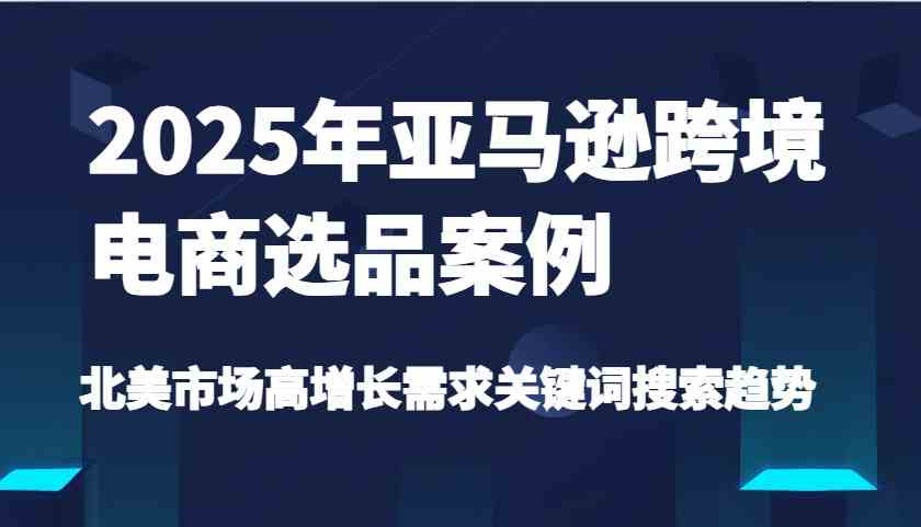 2025年亚马逊跨境电商选品案例-北美市场高增长需求关键词搜索趋势（更新)-皓哥创业笔记