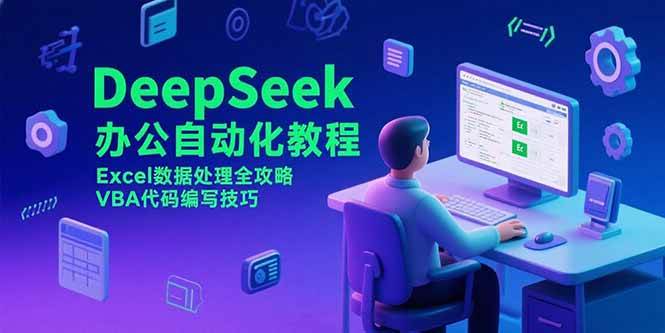 （15342期）DeepSeek办公自动化教程，Excel数据处理全攻略，VBA代码编写技巧-皓哥创业笔记