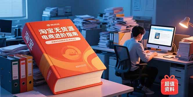 （15317期）淘宝无货源电商进阶指南，包含新人课、进阶课，配套资料，蓝海选品等-皓哥创业笔记