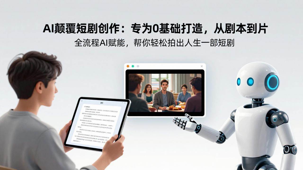 （17564期）AI颠覆短剧创作：专为0基础打造，从剧本到成片全流程AI赋能，帮你轻松拍出人生第一部短剧-皓哥创业笔记