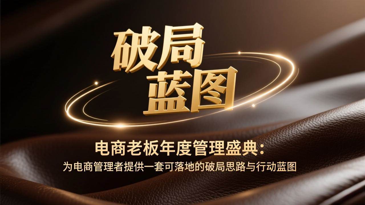 （17374期）电商老板年度管理盛典：为电商管理者提供一套可落地的破局思路与行动蓝图-皓哥创业笔记