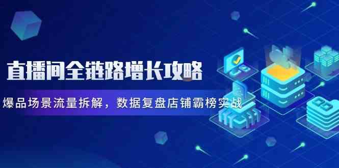 直播间全链路增长攻略，爆品场景流量拆解，数据复盘店铺霸榜实战-皓哥创业笔记