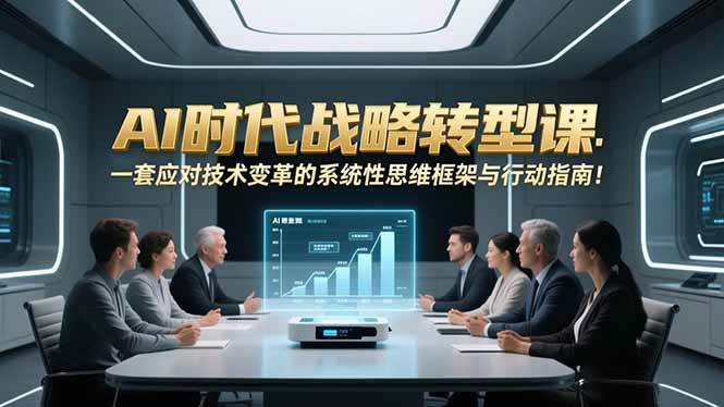 （16989期）AI时代战略转型课：一套应对技术变革的系统性思维框架与行动指南！-皓哥创业笔记