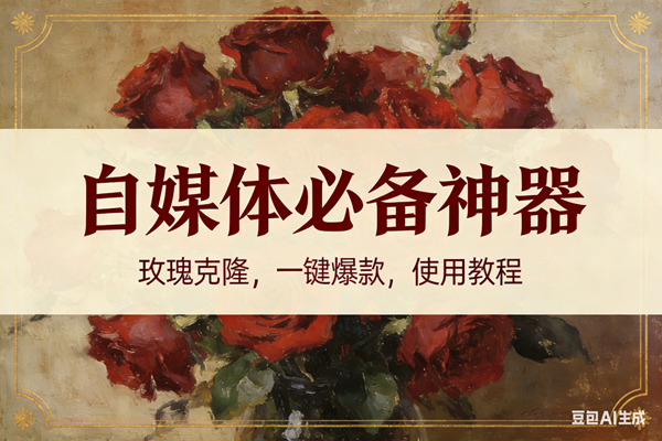 （16940期）玫瑰克隆神器，ai鲁大魔，自媒体必备的软件，一键爆款，详细教程-皓哥创业笔记