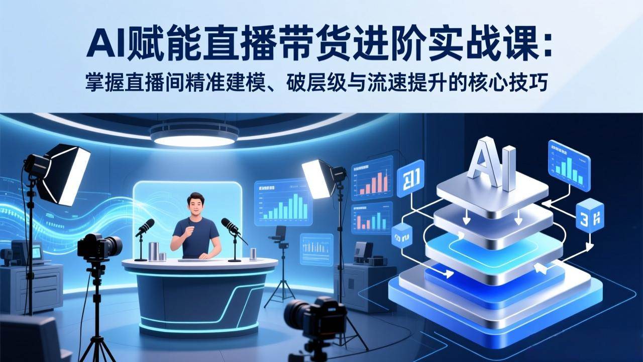 （17405期）AI赋能直播带货进阶实战课：掌握直播间精准建模、破层级与流速提升的核心技巧-皓哥创业笔记