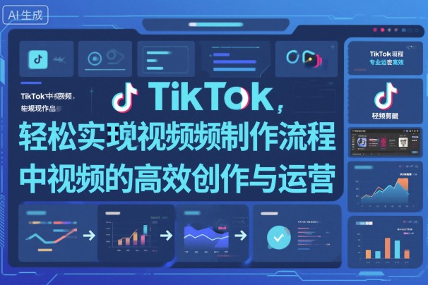 TikTok中视频制做流程，轻松实现Tk中视频的高效创作与运营-皓哥创业笔记
