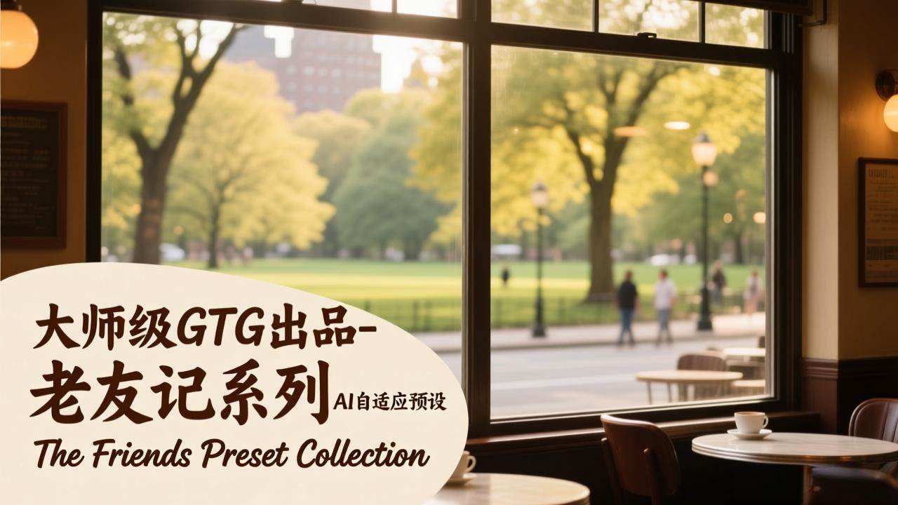 （17403期）大师级GTG出品-老友记系列AI自适应预设The Friends Preset Collection-皓哥创业笔记