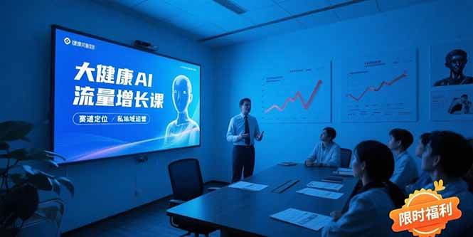 （15396期）大健康AI流量增长课，赛道定位方法论，AI数字人内容生产，私域转化运营…-皓哥创业笔记