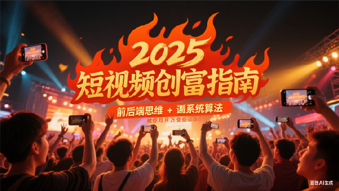 2025短视频创富指南，前后端思维 + 系统算法，教你月入过万变现路径-皓哥创业笔记