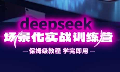 DeepSeek场景化实战训练营，保姆级教程，学完即用，手把手教你用DeepSeek提升效率-皓哥创业笔记