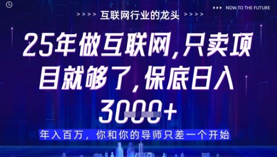 什么！25年你还在找项目做？风口早就变了，卖项目才是稳挣不赔【揭秘】-皓哥创业笔记
