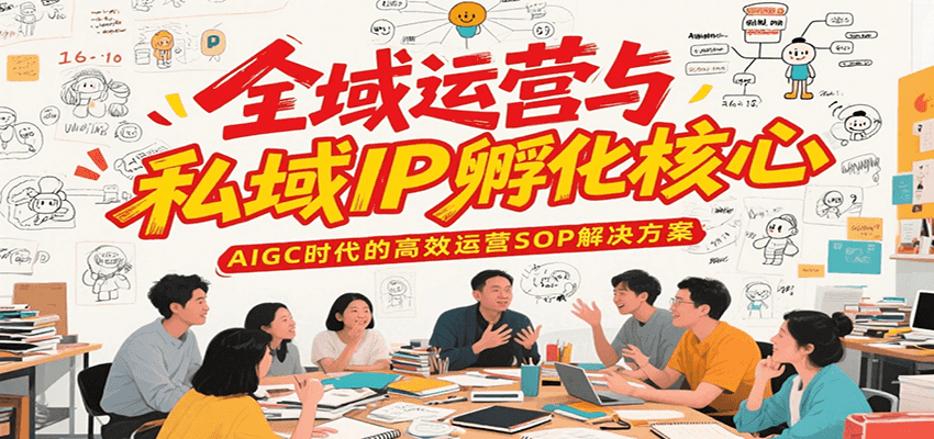 全域运营与私域IP孵化核心，AIGC时代的高效运营SOP解决方案-皓哥创业笔记