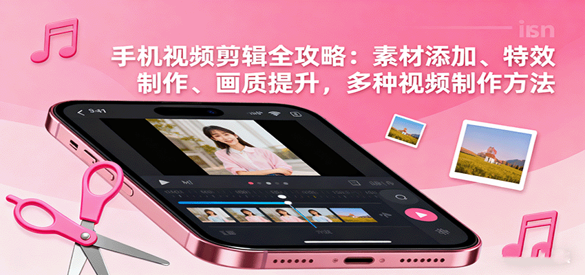 手机视频剪辑全攻略：素材添加、特效制作、画质提升，多种视频制作方法-皓哥创业笔记