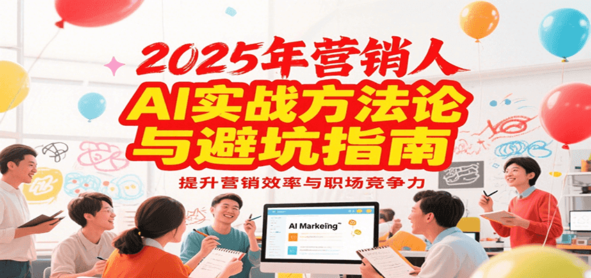 2025年营销实战方法论与避坑指南，利用AI提升营销效率与职场竞争力-皓哥创业笔记