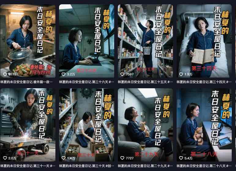 十个作品涨粉近20W!用AI制作末日安全日记连载,日入4位数,评论区爆肝求更新(附详细步骤)-皓哥创业笔记