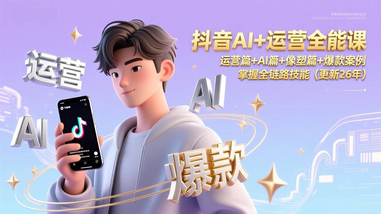 （17078期）抖音AI+运营全能课，运营篇+AI篇+像塑篇+爆款案例，掌握全链路技能（更新26年）-皓哥创业笔记