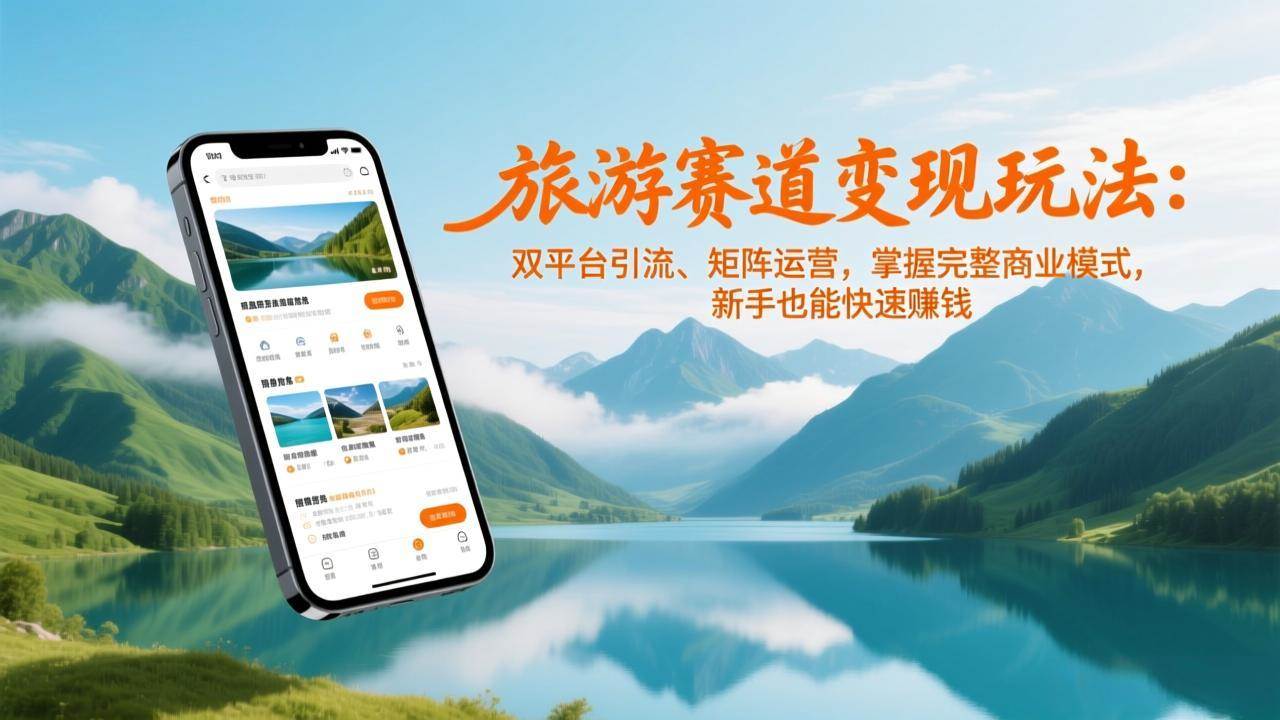 （17153期）旅游赛道变现玩法：双平台引流、矩阵运营，掌握完整商业模式，新手也能快速赚钱-皓哥创业笔记