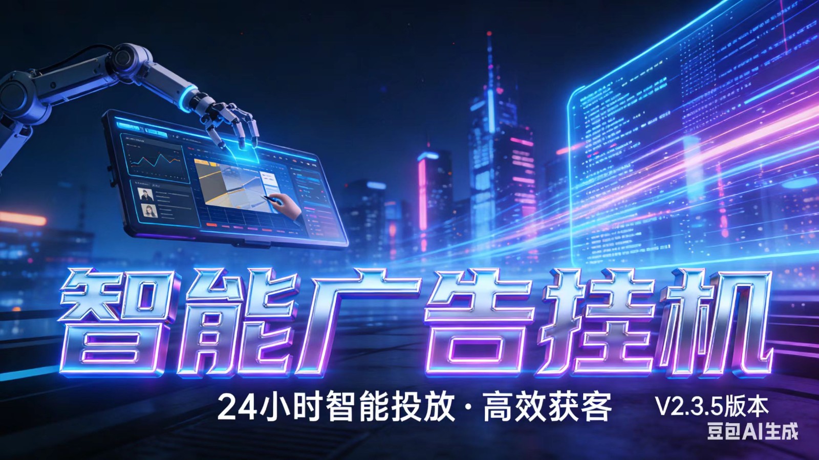 AI 广告云挂机 · 全域流量变现平台-皓哥创业笔记