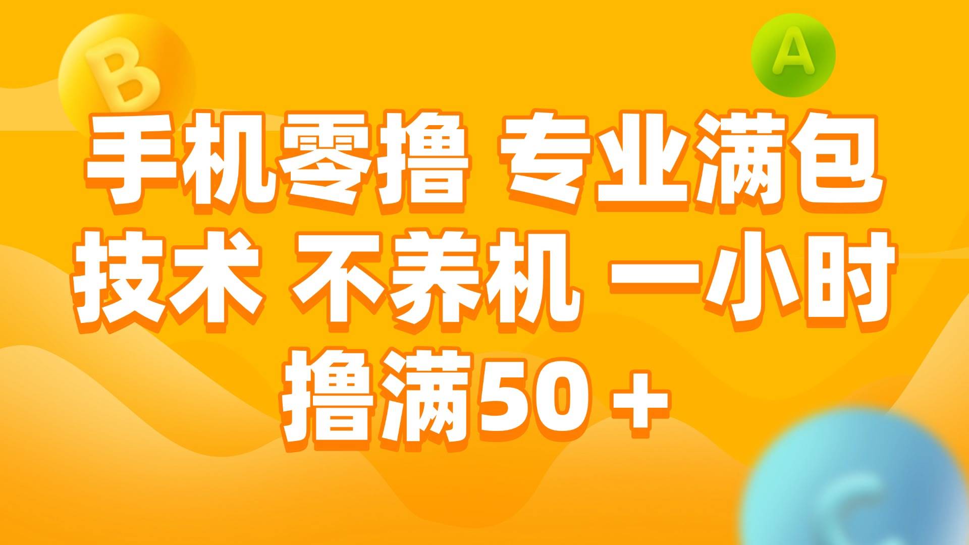 （15059期）手机零撸 专业满包技术 不养机 一小时撸满50+-皓哥创业笔记