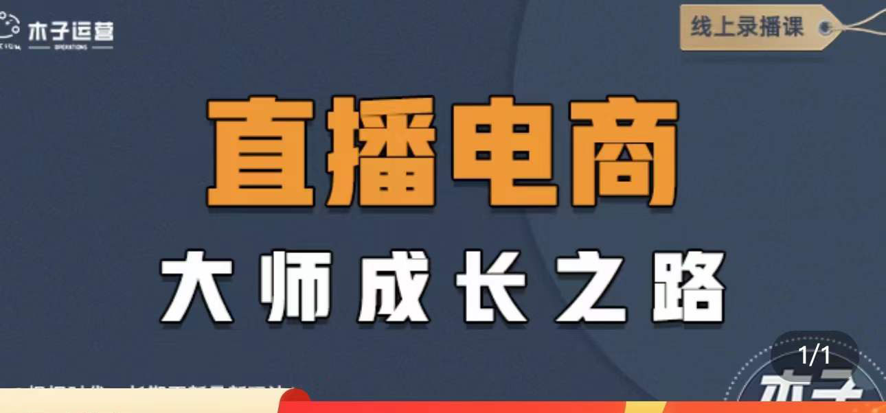 （4200期）直播电商高手成长之路：教你成为直播电商大师，玩转四大板块（25节）-皓哥创业笔记