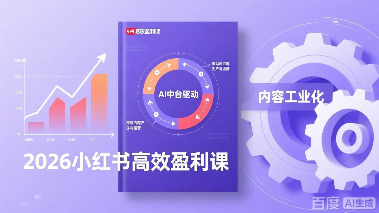 （17291期）2026小红书高效盈利课，流量双引擎+内容工业化+AI中台驱动，构建可复制的千万级营收模型-皓哥创业笔记
