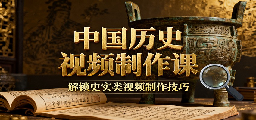 中国历史视频制作课：疆域地图集+参考文案+练习素材，解锁史实类视频制作技巧-皓哥创业笔记